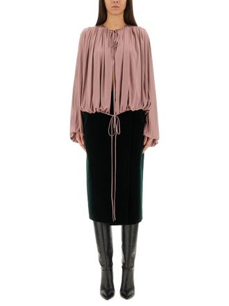 Saint Laurent Fluid-Strickbluse