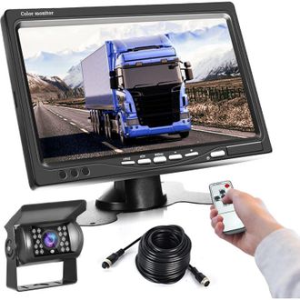 OEM C&aacute;mara De Visi&oacute;n Trasera Para Coche - Monitor Lcd De 7 Pulgadas - Resistente Al Agua Ip68 - Visi&oacute;n Nocturna Infrarroja - Cable De Aviaci&oacute;n De 4 Pines 