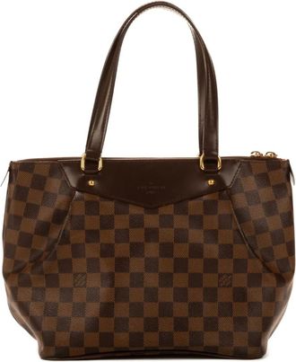Louis Vuitton Borsa a mano Damier Azur con manico anni 2000 - Marrone
