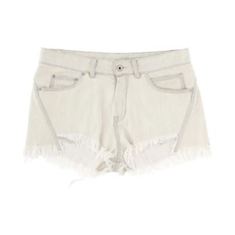 Rick Owens Denim Shorts, female, White, Size: W27 Bias Cutoffs Shorts