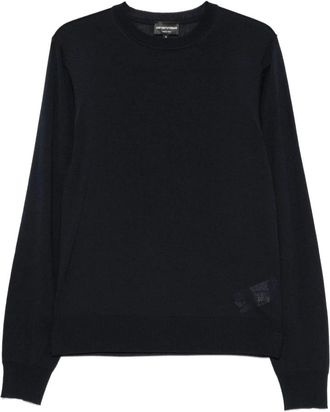 Emporio Armani Truien & Vesten, Heren, Zwart, L, Wol, Virgin Wool Pullover