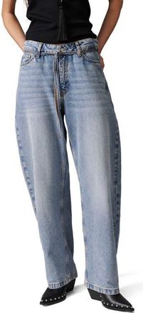 Day Birger Et Mikkelsen Blaire Barrel Leg Jeans in Light Blue at Nordstrom, Size 10