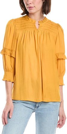 T Tahari 3/4-Sleeve Crewneck Blouse