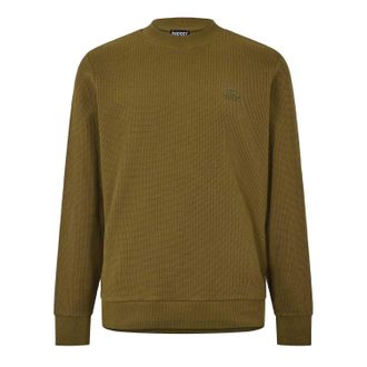 Diesel Heren geribbeld sweatshirt (Bruin)