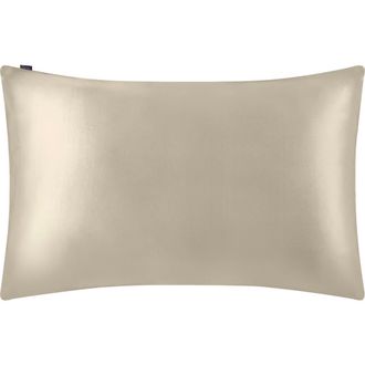 LilySilk 100% Silk Terse Envelope Pillowcase in Taupe at Nordstrom, Size Standard