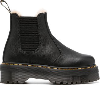 Dr. Martens Black 2976 Quad Fl Pisa Leather Ankle Boots