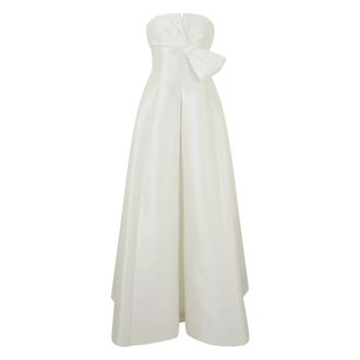 Alberta Ferretti Abito Lungo Senza Spalline - - Dresses - Donna - Bianco - S