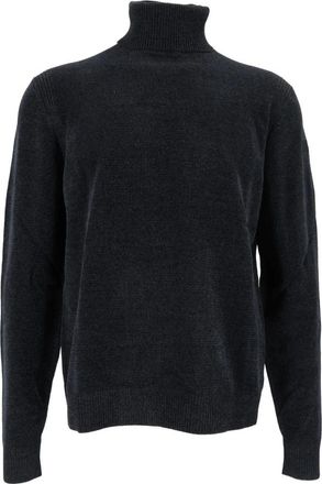 Roberto Ricci Design Maglia dolcevita velvet - Heren - Coltruien - Blauw - XL - Truien & Vesten