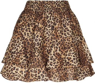 MC2 Saint Barth Eivissa Minirok met Ruffles - Dames - Korte rokken - Veelkleurig - S - Katoen - Rokken