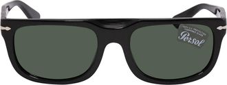 Persol Green Rectangular Mens Sunglasses PO3271S 95/31 55