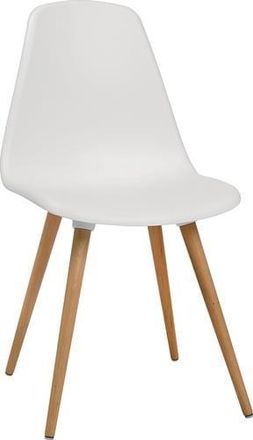 Topstar Silla Multiusos Blanca Patas De Madera Haya Um=2 Unid. En Cart&oacute;n Topstar