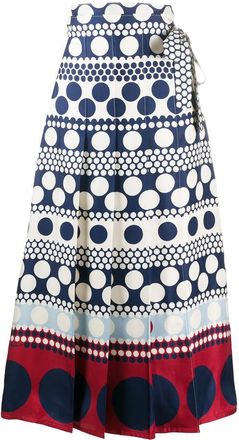 Valentino Garavani Stripe And Dot Skirt