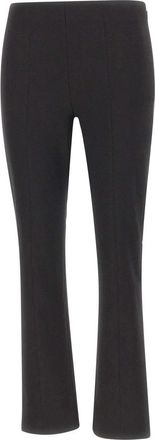 Vince Slim-Fit Capri - Dames - Wijde Broeken - Zwart - M - Katoen - Broeken