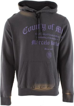 Marcelo Burlon County Degree Regular Hoody - Heren - Hoodies - Paars - 2XL - Hoodies & sweatvesten
