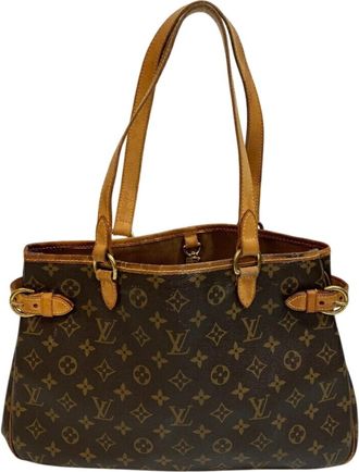 Louis Vuitton Brown Leather Tote Bag (Pre-Owned)