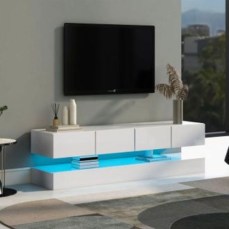OEM Mueble De Tv - Nexu - Hasta 55 - 2 Puertas, 4 Cajones - Iluminaci&oacute;n Led Bluetooth