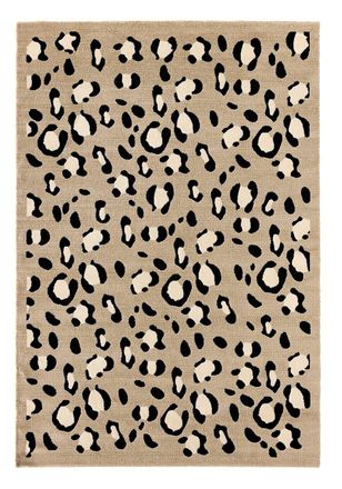 Nazar Rugs Alfombra estampado leopardo interior - beige - 80x150