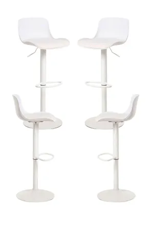 Regalos Miguel Packs Taburetes Cocina - Pack 4 Taburetes Delvo - Blanco