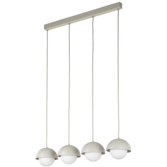 Luminosa Light Designs TK Bono Lámpara colgante de techo tipo barra blanca 4xG9