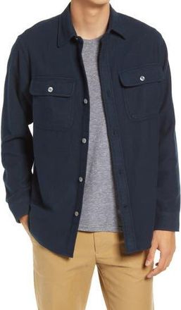 Nn.07 Alf 5146 Flannel Button-Down Shirt in Navy Blue at Nordstrom Rack, Size Xx-Large