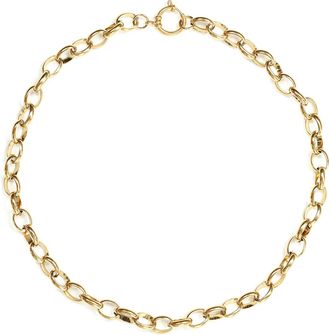 Shaker Jewels Collier Lune Argent Doré