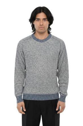 Woolrich Blue Knitted Crew Neck Sweater