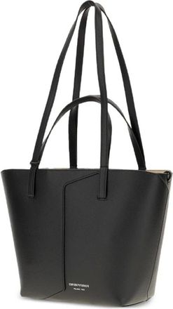 Emporio Armani Borsa Tote 1981 in pelle - - Bags - Donna - Nero - ONE SIZE