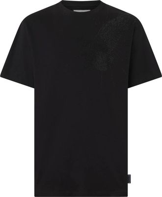 Philipp Plein Tops, Heren, Zwart, 2Xl, Katoen, Rondhals T-Shirt Eagle Stones