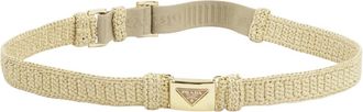 Prada Raffia Riem - Dames - Riemen - Beige - 80 CM - Accessoires