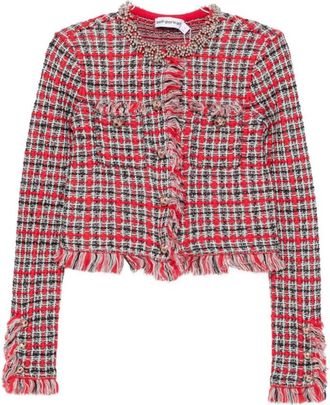 Self Portrait Tweed Jas - Dames - Blazers - Veelkleurig - M - Tweed - Jassen