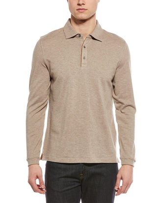 Scott Barber Wool-Blend Pique Polo Shirt