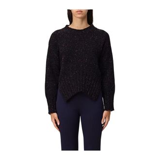 Liviana Conti Stijlvolle Sweater Collectie - Dames - Ronde hals truien - Bruin - S - Truien & Vesten