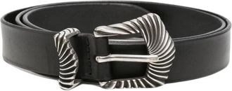 Orciani Bull Soft Belt - Dames - Riemen - Zwart - 90 CM - Leer - Accessoires