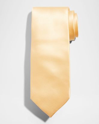Stefano Ricci Solid Silk Satin Tie