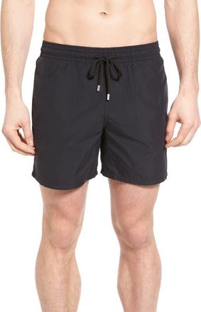 Vilebrequin Mens Solid Swim Trunks in Black at Nordstrom, Size Xxx-Large
