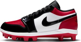 Nike Jordan Mens Jordan 1 Retro MCS Low Baseball Cleats in Red | CJ8524-600