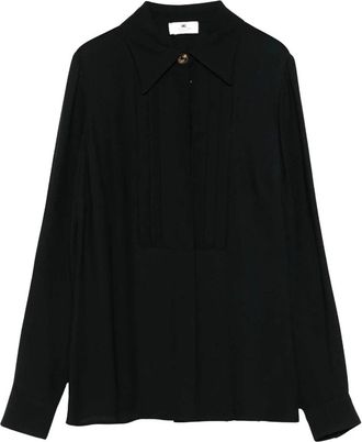 Elisabetta Franchi Camicia - Dames - Overhemden - Zwart - S - Overhemden