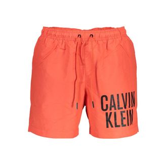 Calvin Klein Rood Gerecycled Polyester Heren Zwemshort