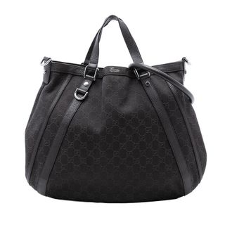 Gucci Pre-owned Gucci GG Denim Abbey D Ring Satchel 268641 512063