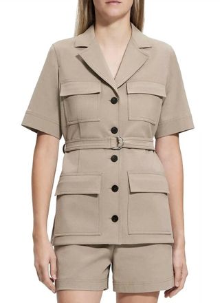 Theory Safari Jacket In Beige