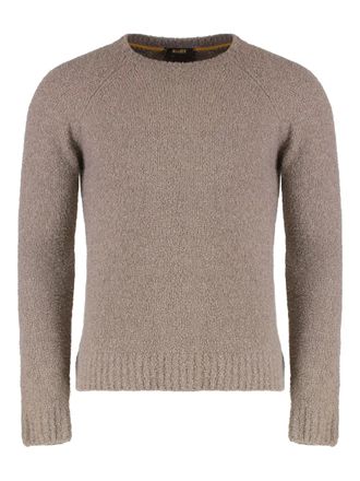 Moorer crew-neck long-sleeve sweater - men - Cashmere/Wool/Elastane/Polyester - 48 - Neutrals