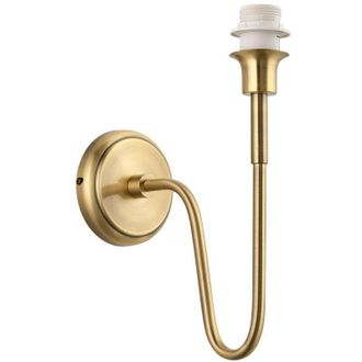 Endon Lighting Rouen Fitting Only Wall Lamp, Antique Brass Plate - Endon