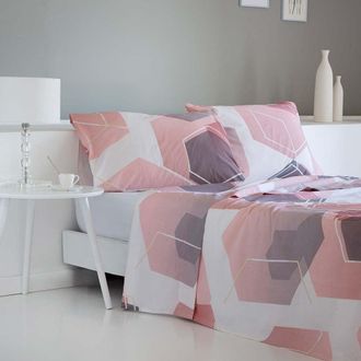 COTTON ARTEAN Juego de s&aacute;banas 50% algod&oacute;n - 50% poli&eacute;ster nude 270x270 cama 180