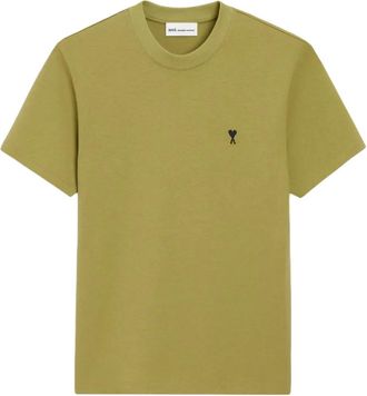 Ami T-shirt con ricamo Ami Coeur - Verde