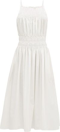 Three Graces London Three Grace London Ruched White Dress Size S