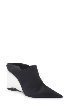 Alaia Acrylic Wedge Mule in Noir at Nordstrom, Size 12Us