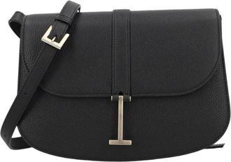 Tom Ford Structured Black Calf Leather Shoulder Bag