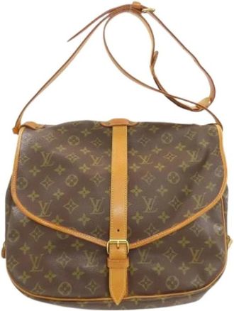 Louis Vuitton Pre-owned Saumur 35 Schoudertas - Dames - Vintage Schoudertas - Bruin - ONE Size - Vintage