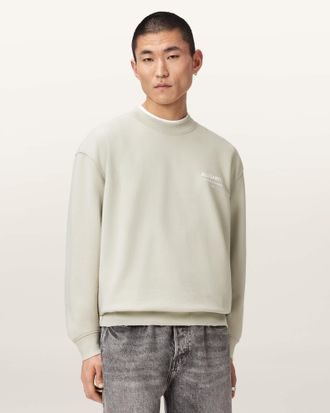 AllSaints Cotton Dreamer Oversized Crew Neck Sweatshirt, Size: XXL