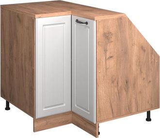 Vicco Armario Para Techo Inclinado Armario De Esquina Rion, Blanco Casa De Campo, 75.6 X 81.6 Cm Con 1 Puerta, Carcasa Del Armario 60 Cm De Profundidad, Vic
